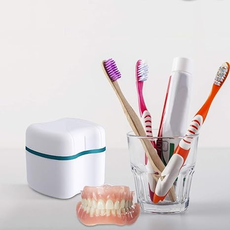Denture Bath Case with Basket 
