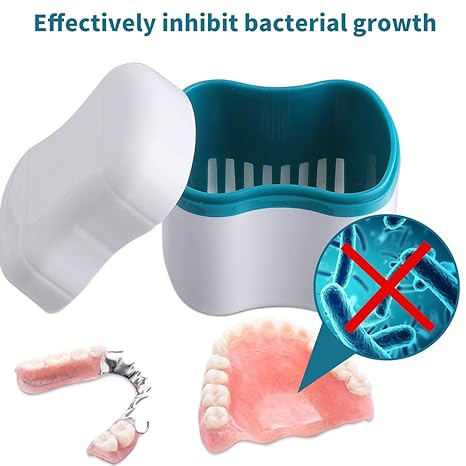 Denture Bath Case with Basket 