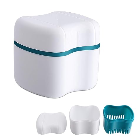Denture Bath Case with Basket 