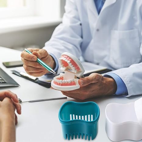 Denture Bath Case with Basket 